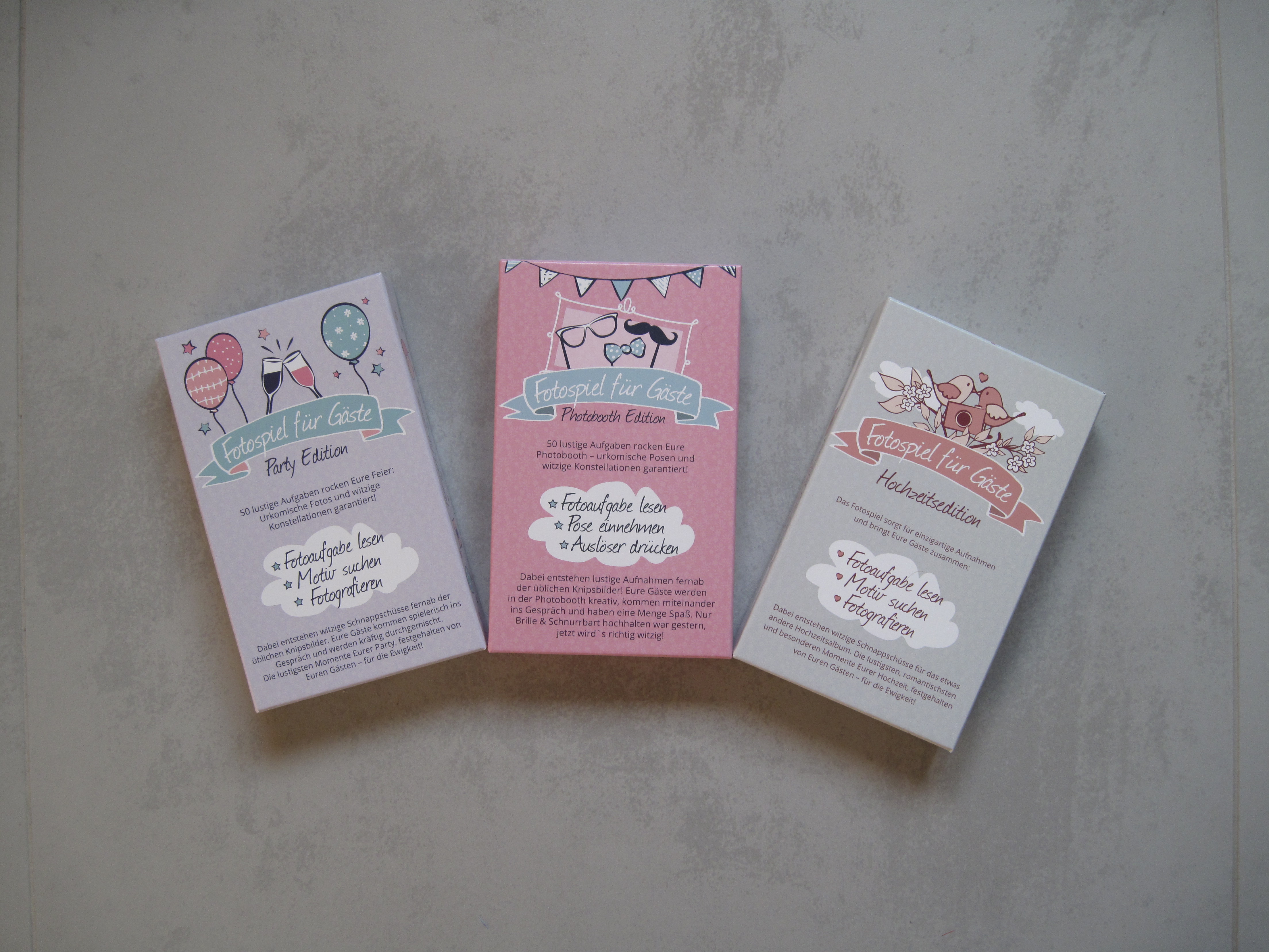 Diverse Fotoboxspiele